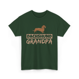 Dachshund Grandpa Dog Owner T-Shirt - Forest Green