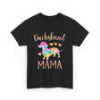 Dachshund Mama Colorful Dog T-Shirt - Black