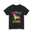 Dachshund Mama Colorful Doxie T-Shirt - Black