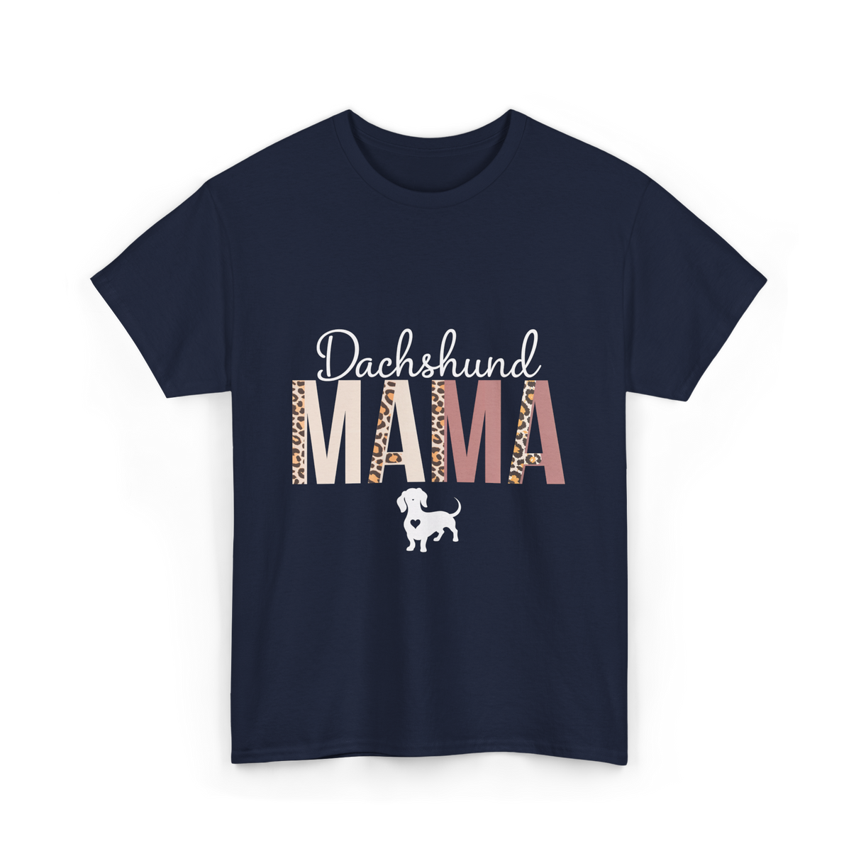 Dachshund Mama Dachshund Dog T-Shirt - Navy