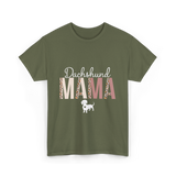 Dachshund Mama Dachshund Dog T-Shirt - Military Green