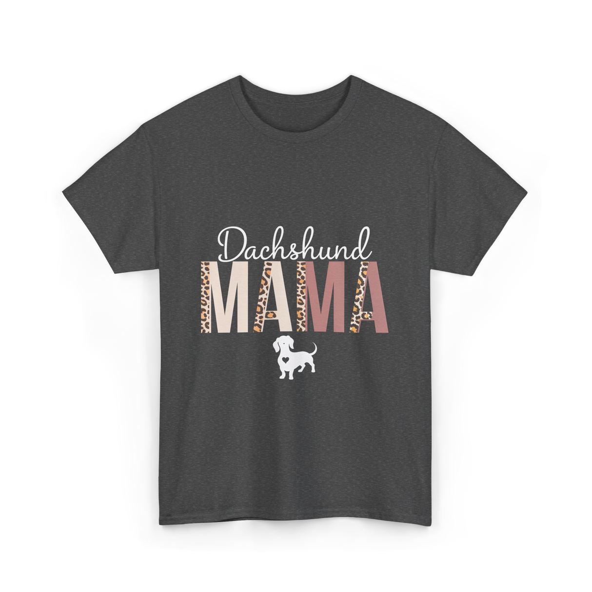 Dachshund Mama Dachshund Dog T-Shirt - Dark Heather