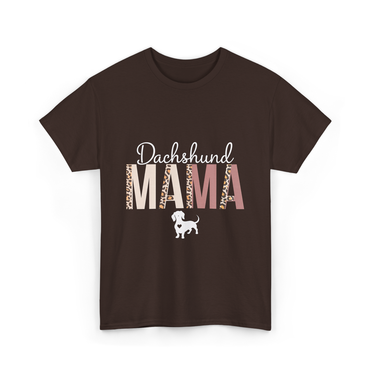 Dachshund Mama Dachshund Dog T-Shirt - Dark Chocolate