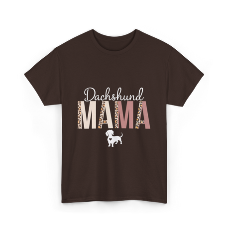 Dachshund Mama Dachshund Dog T-Shirt - Dark Chocolate