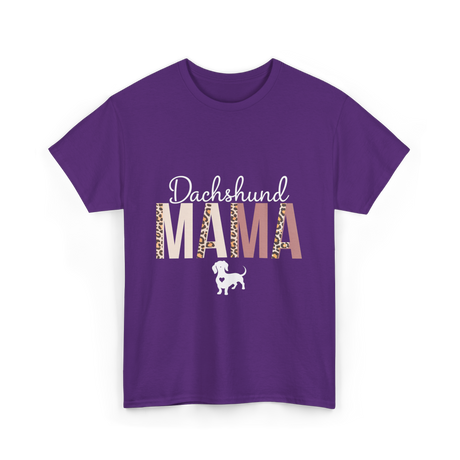 Dachshund Mama Dachshund Dog T-Shirt - Purple