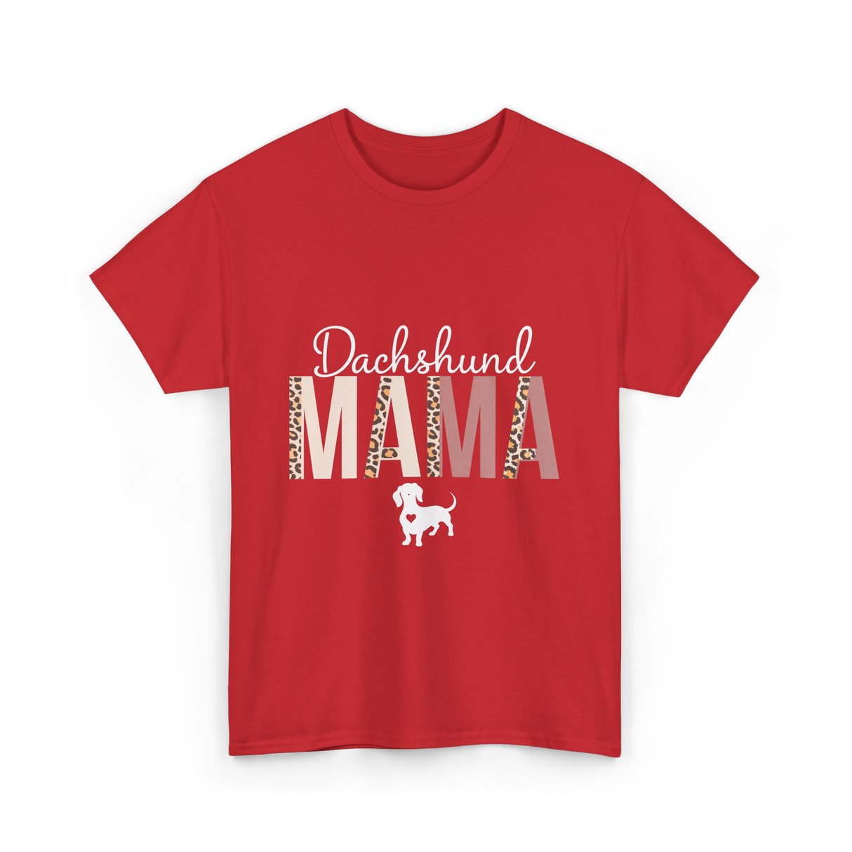 Dachshund Mama Dachshund Dog T-Shirt - Red