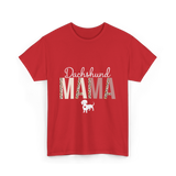 Dachshund Mama Dachshund Dog T-Shirt - Red