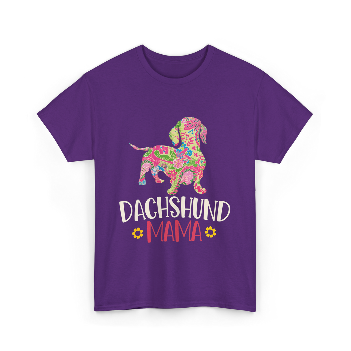 Dachshund Mama Dachshund Dog T-Shirt - Purple