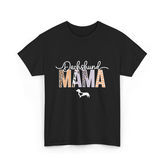 Dachshund Mama Dog Mama T-Shirt - Black