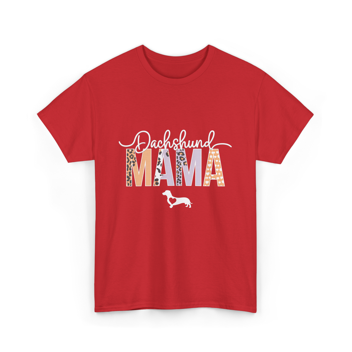 Dachshund Mama Dog Mama T-Shirt - Red