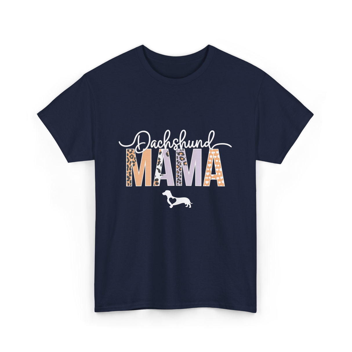 Dachshund Mama Dog Mama T-Shirt - Navy