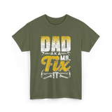 Dad Aka Mr Fix Handyman T-Shirt - Military Green