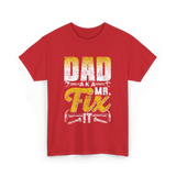 Dad Aka Mr Fix Handyman T-Shirt - Red