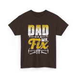 Dad Aka Mr Fix Handyman T-Shirt - Dark Chocolate