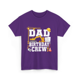 Dad Birthday Crew Construction T-Shirt - Purple