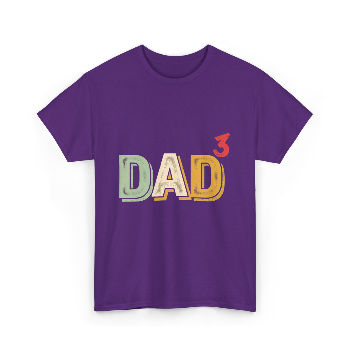 Dad Cubed Dad Men T-Shirt - Purple