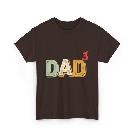 Dad Cubed Dad Men T-Shirt - Dark Chocolate