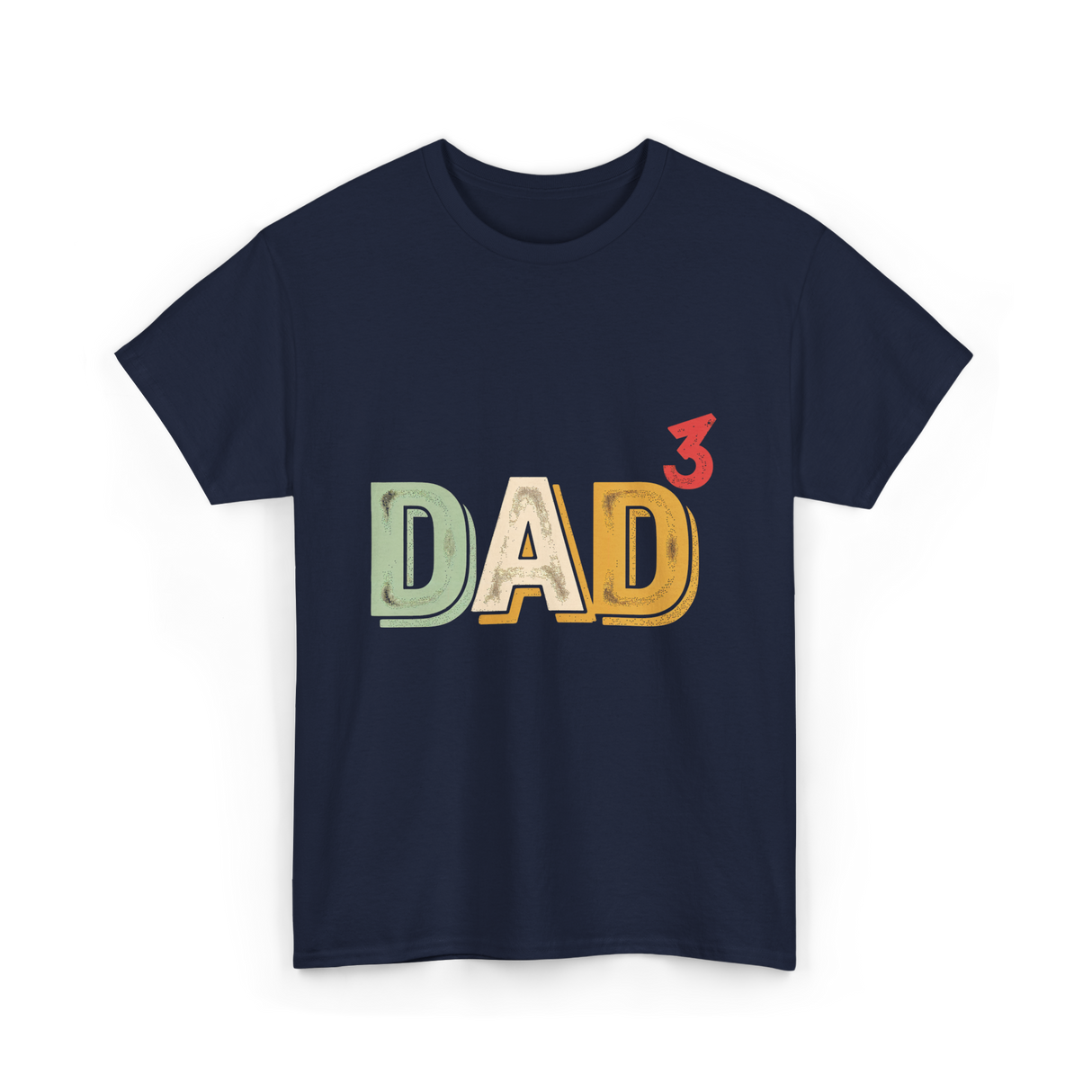 Dad Cubed Dad Men T-Shirt - Navy