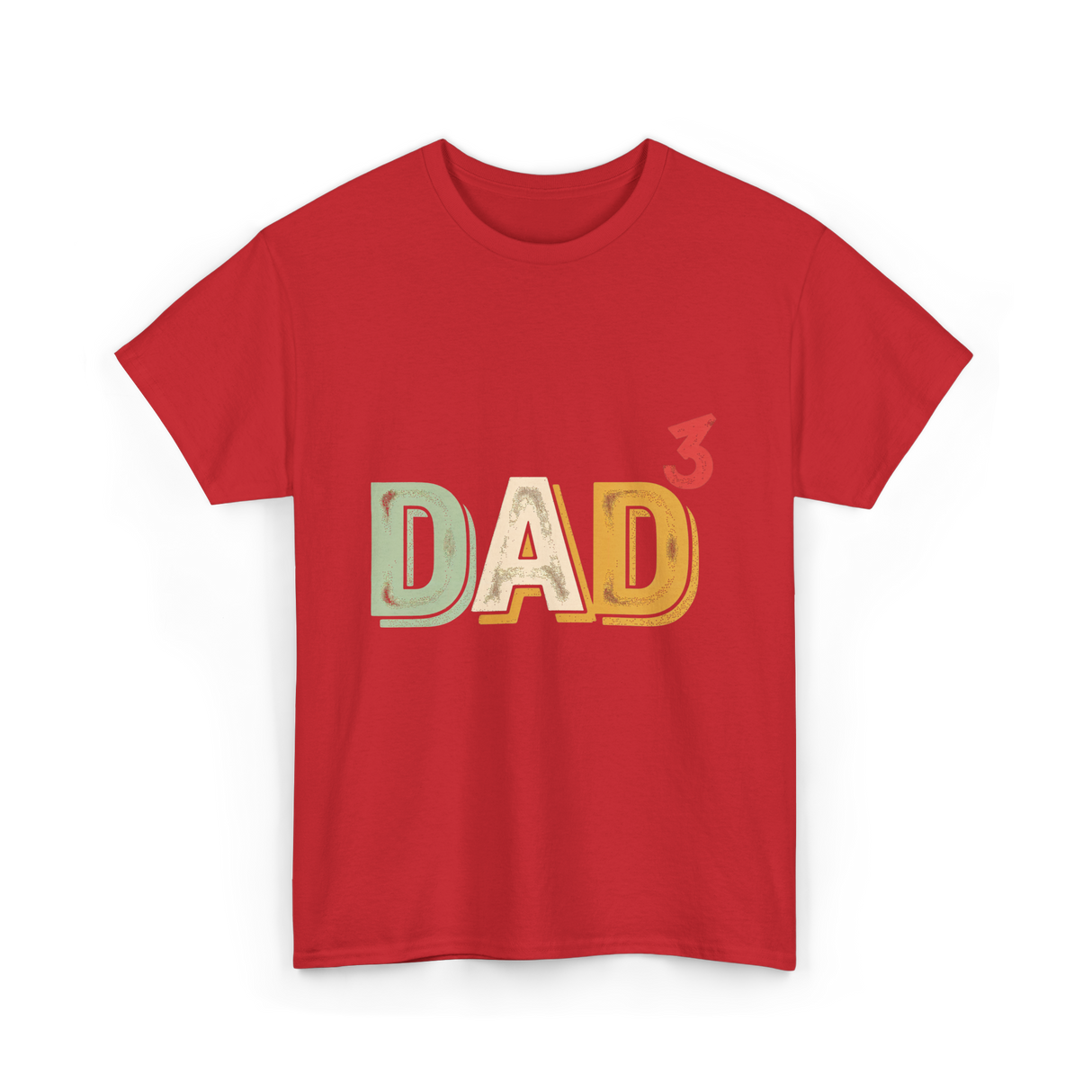 Dad Cubed Dad Men T-Shirt - Red