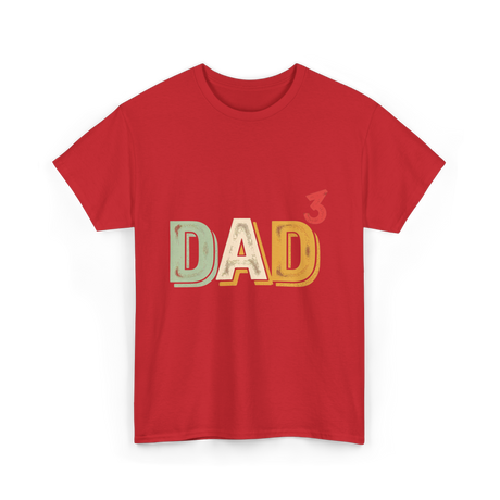 Dad Cubed Dad Men T-Shirt - Red