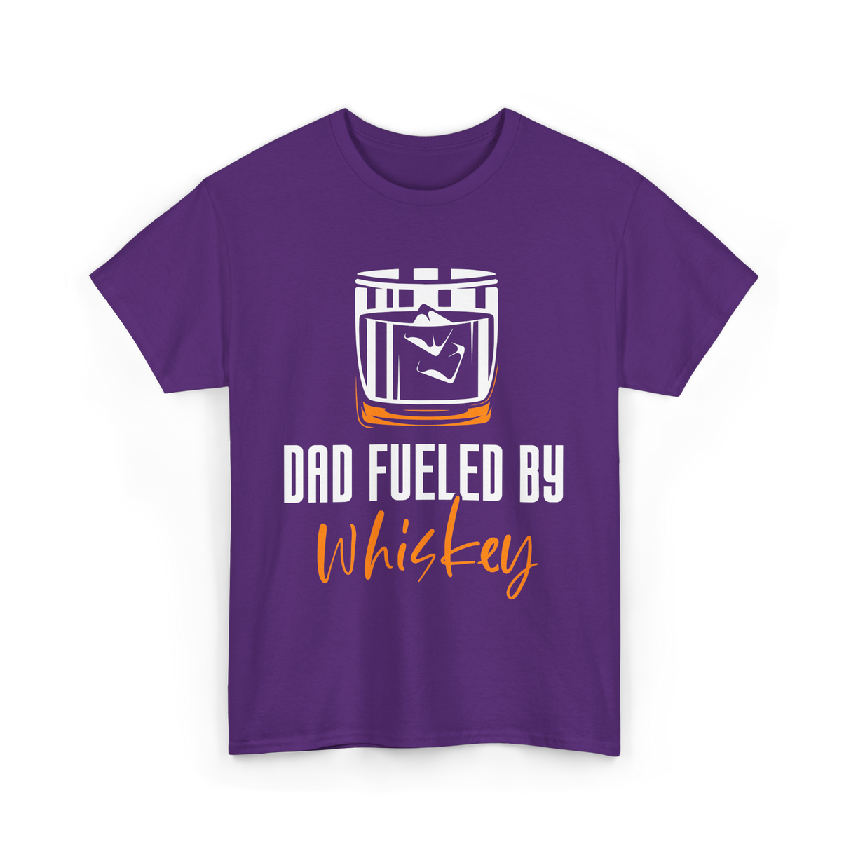 Dad Fueled By Whiskey Dad T-Shirt - Purple