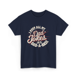 Dad Jokes Dad A Base T-Shirt - Navy