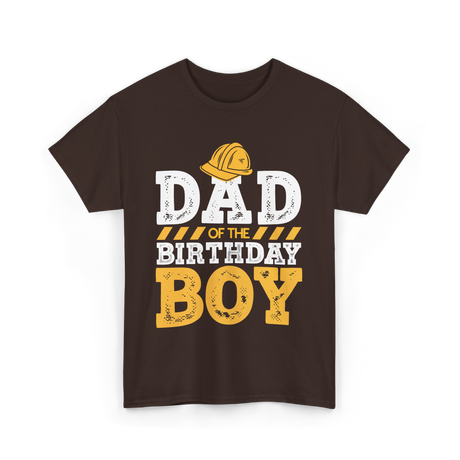 Dad of the Birthday Boy Celebration T-Shirt - Dark Chocolate