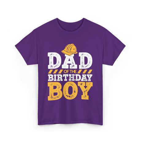 Dad of the Birthday Boy Celebration T-Shirt - Purple