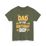 Dad of the Birthday Boy Party T-Shirt - Military Green