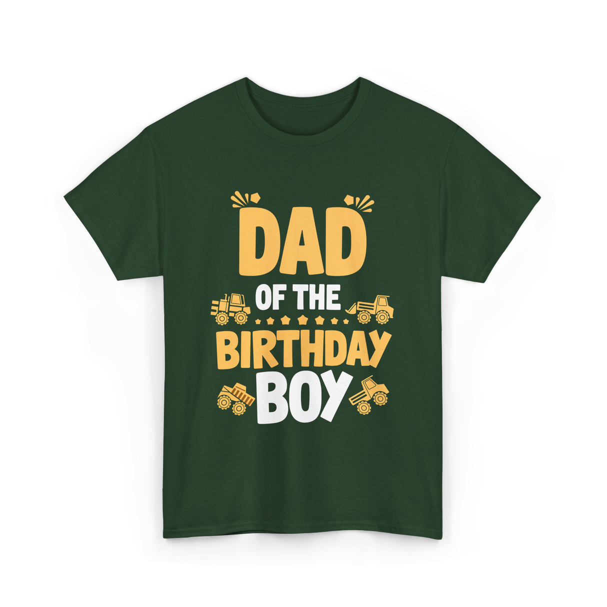 Dad of the Birthday Boy Party T-Shirt - Forest Green