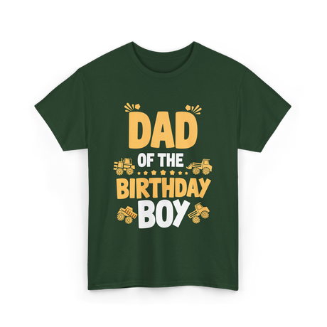 Dad of the Birthday Boy Party T-Shirt - Forest Green