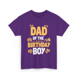 Dad of the Birthday Boy Party T-Shirt - Purple