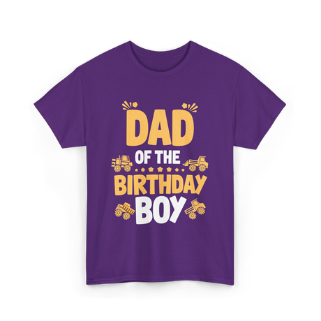 Dad of the Birthday Boy Party T-Shirt - Purple