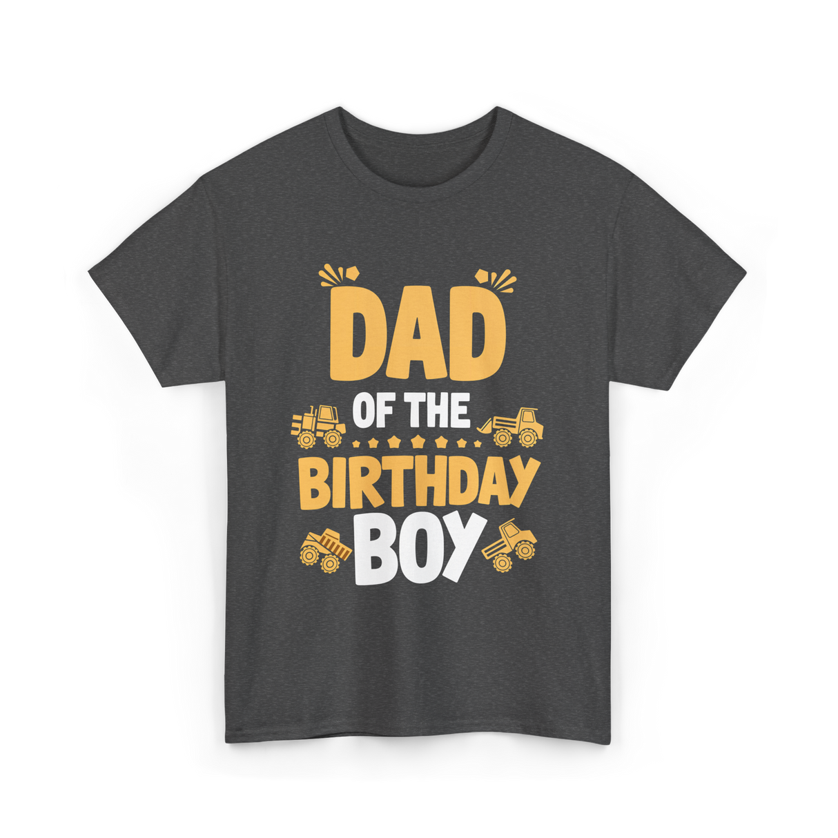 Dad of the Birthday Boy Party T-Shirt - Dark Heather