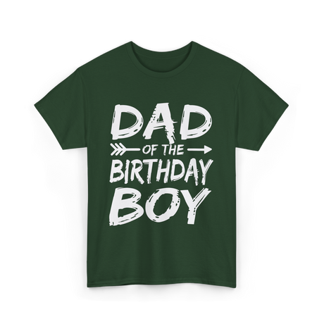 Dad of the Birthday Boy Party T-Shirt - Forest Green