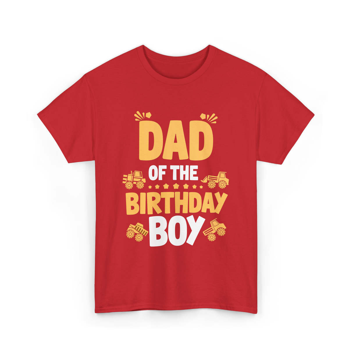 Dad of the Birthday Boy Party T-Shirt - Red