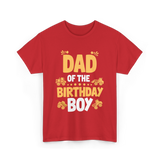 Dad of the Birthday Boy Party T-Shirt - Red