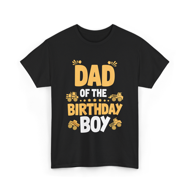 Dad of the Birthday Boy Party T-Shirt - Black