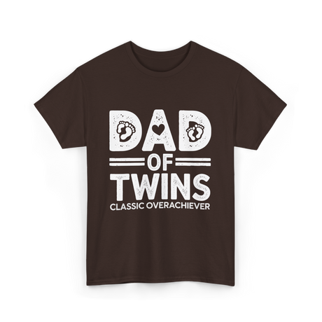 Dad of Twins Classic Overachiever T-Shirt - Dark Chocolate