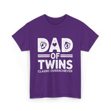 Dad of Twins Classic Overachiever T-Shirt - Purple