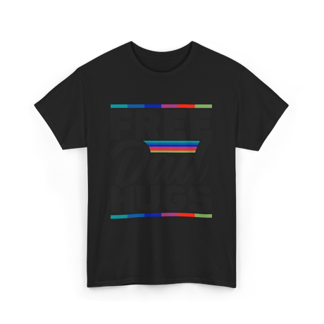 Dad Rainbow Pride Lgbtq T-Shirt - Black