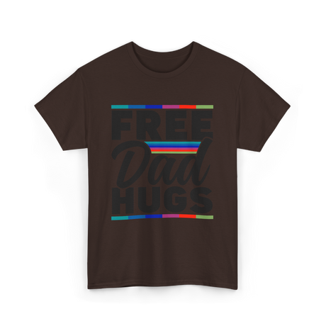 Dad Rainbow Pride Lgbtq T-Shirt - Dark Chocolate