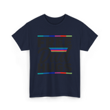 Dad Rainbow Pride Lgbtq T-Shirt - Navy