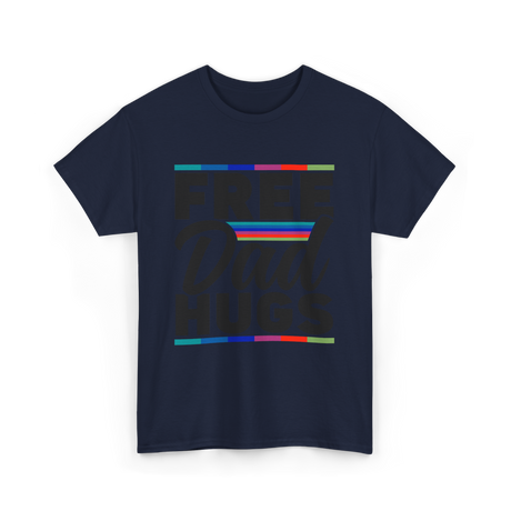 Dad Rainbow Pride Lgbtq T-Shirt - Navy