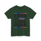 Dad Rainbow Pride Lgbtq T-Shirt - Forest Green