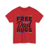 Dad Rainbow Pride Lgbtq T-Shirt - Red