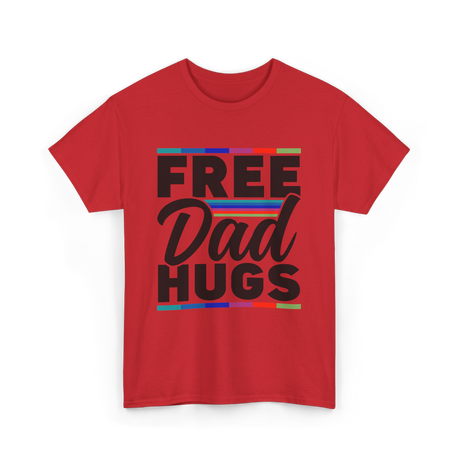 Dad Rainbow Pride Lgbtq T-Shirt - Red