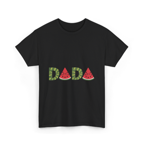 Dada Watermelon Fruit Dad T-Shirt - Black