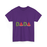 Dada Watermelon Fruit Dad T-Shirt - Purple