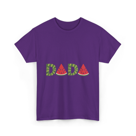 Dada Watermelon Fruit Dad T-Shirt - Purple